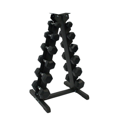 Gronk Fitness Dumbbell Set With 6-Tier Vertical Rack