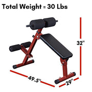 Body-Solid Best Fitness Ab Board and Hyperextension Bench