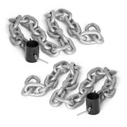 Weight Lifting Chain 44lbs (Pair) W/ Collars - Fits Olympic Bars