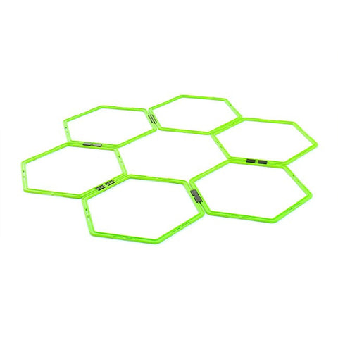 Xtreme Monkey Agility Grid System in hexagon. 