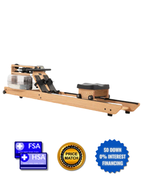 WaterRower Lite Oak Rowing Machine with S4 Monitor