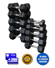 Body Solid Rubber Hex Dumbbell Set
