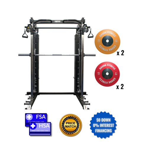 Gronk Fitness All in One w/ 35lb and 55lb Competition Plates