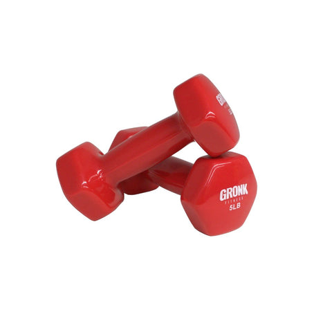 Gronk Fitness Vinyl Hex Dumbbells