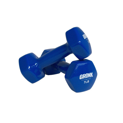 Gronk Fitness Vinyl Hex Dumbbells