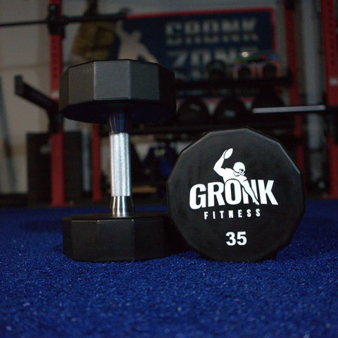 Gronk Fitness 12 Sided Urethane Dumbbells