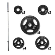 Gronk Fitness Barbell & Weight Set 240lbs