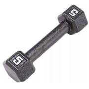 Standard Hex Iron Dumbbells - Grey