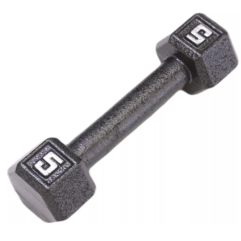 Standard Hex Iron Dumbbells - Grey