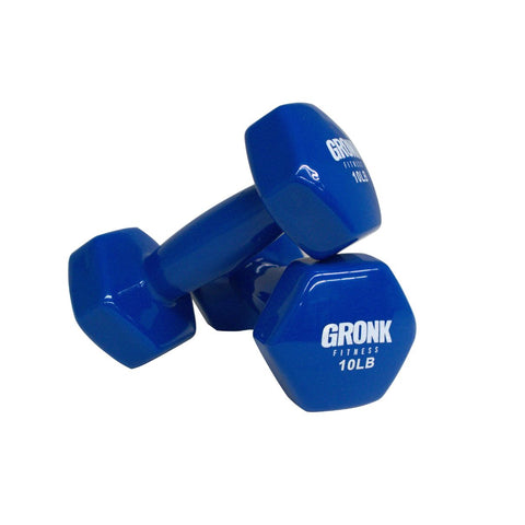 Gronk Fitness Vinyl Hex Dumbbells