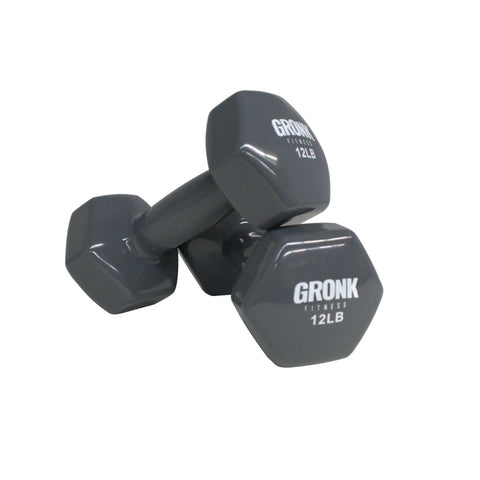 Gronk Fitness Vinyl Hex Dumbbells