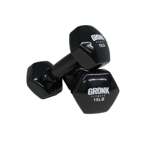 Gronk Fitness Vinyl Hex Dumbbells