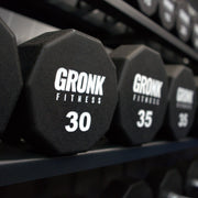 Gronk Fitness 10 Sided Urethane Dumbbells