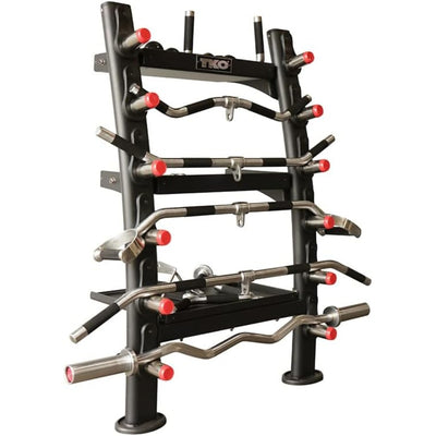 TKO 16 Cable Attachments and Stand for Functional Trainer Cable Machine Gym Equipment