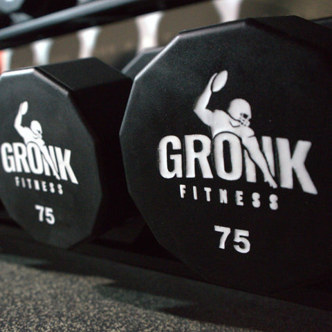 Gronk Fitness 12 Sided Urethane Dumbbells