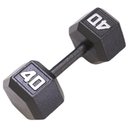 Standard Hex Iron Dumbbells - Grey