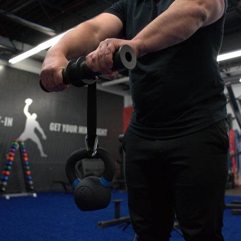 Gronk Fitness Wrist Roller w/ Thick Grip