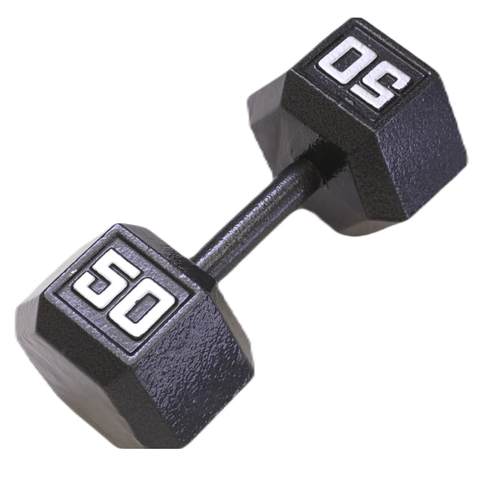 Standard Hex Iron Dumbbells - Grey