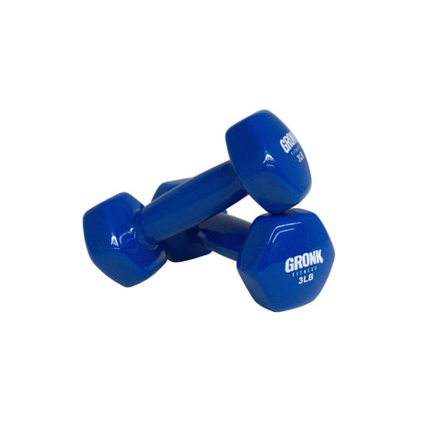 Gronk Fitness Vinyl Hex Dumbbells