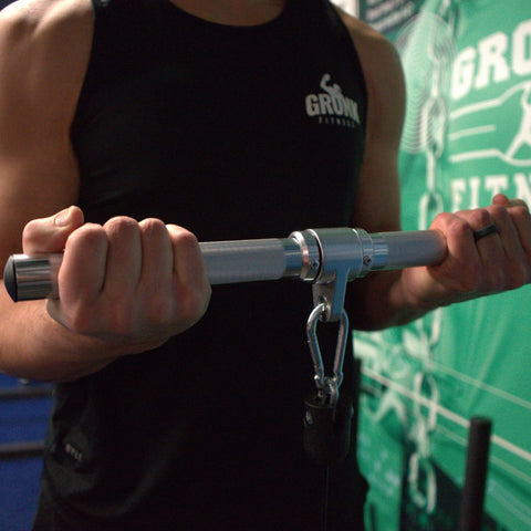 Gronk Fitness Aluminum Revolving Straight Bar