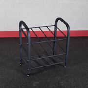 Body-Solid Foam Roller and Yoga Mat Storage Cart (GYR500), Black