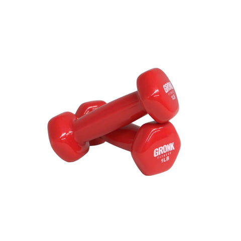 Gronk Fitness Vinyl Hex Dumbbells