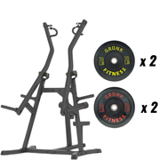 Gronk Fitness Lat Pull Down w/ 35lb and 55lb Bumper Plates