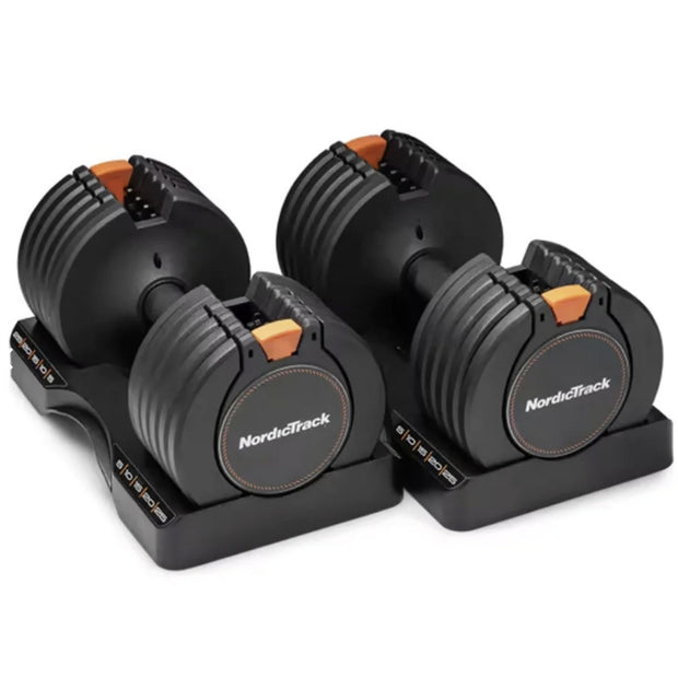 NordicTrack Select-A-Weight Adjustable Dumbbell Pair - 25lb