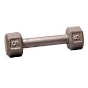 Standard Hex Iron Dumbbells - Grey