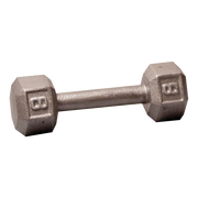 Standard Hex Iron Dumbbells - Grey