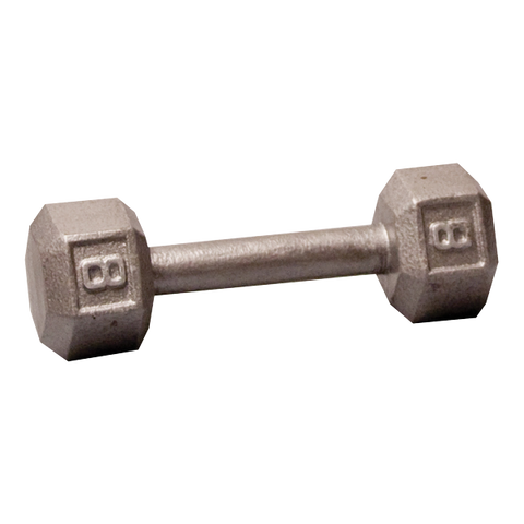Standard Hex Iron Dumbbells - Grey
