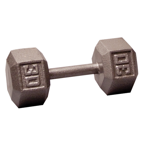 Standard Hex Iron Dumbbells - Grey