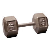 Standard Hex Iron Dumbbells - Grey