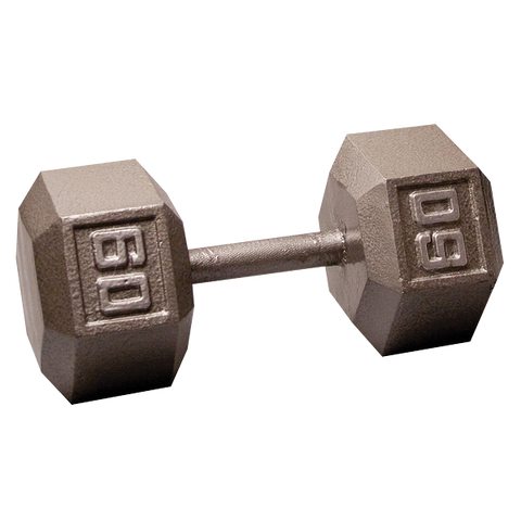 Standard Hex Iron Dumbbells - Grey