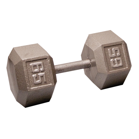Standard Hex Iron Dumbbells - Grey