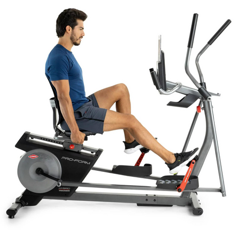 Elliptical recumbent bike combo hotsell