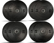 Gronk Fitness Premium Black Olympic Bumper Weight Plates
