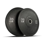 Gronk Fitness Premium Black Olympic Bumper Weight Plates