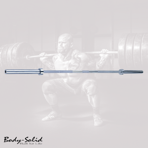 Body-Solid Olympic Bar, 7-Foot Straight Barbell, 2 Colors - OB86B