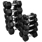 Gronk Fitness Rubber Hex Dumbbells