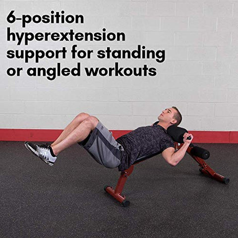 Body-Solid Best Fitness Ab Board and Hyperextension Bench