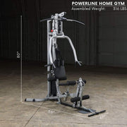 Diameters of Powerline by Body-Solid BSG10X Home Gym