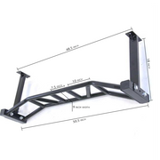 Ceiling Mounted Multi-Grip Chin Up Bar - Dimensions