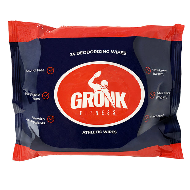 Gronk Fitness Athletic Wipe in packaging