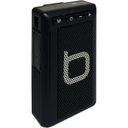 Bumpboxx Bluetooth Retro Pager Beeper in black with front on display. 