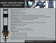 Gronk Champion WaterRower - Specs