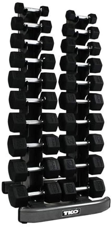 TKO 10 Pair Vertical Dumbbells Rack