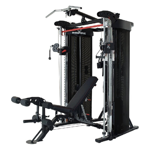 FT2 FUNCTIONAL TRAINER from side with optional bench