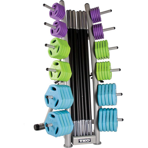 TKO Cardio Pump Group Pack - 10 Sets Plus Rack