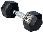 Gronk Fitness Rubber Hex Dumbbells